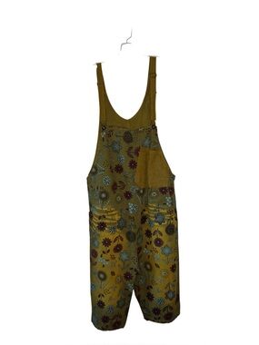 Monthorigin Floral Patchwork Overalls Jumpsuit OS Boho Lagenlook Cottagecore